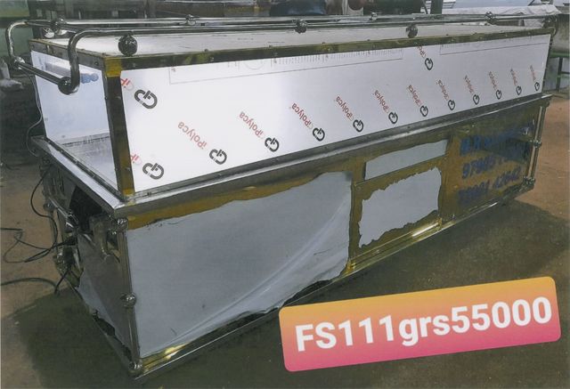 Stainless steel freezer box for funeral rites